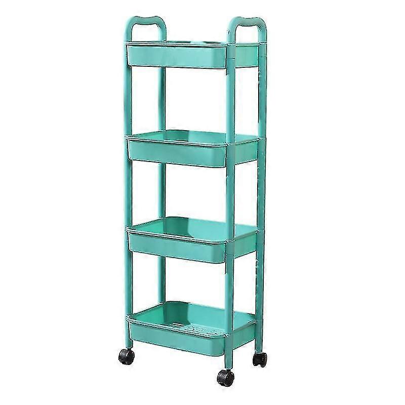 2/3/4-tier Kitchen Rolling Cart Durable Movable Rolling Cart For Dorms Attics Basements