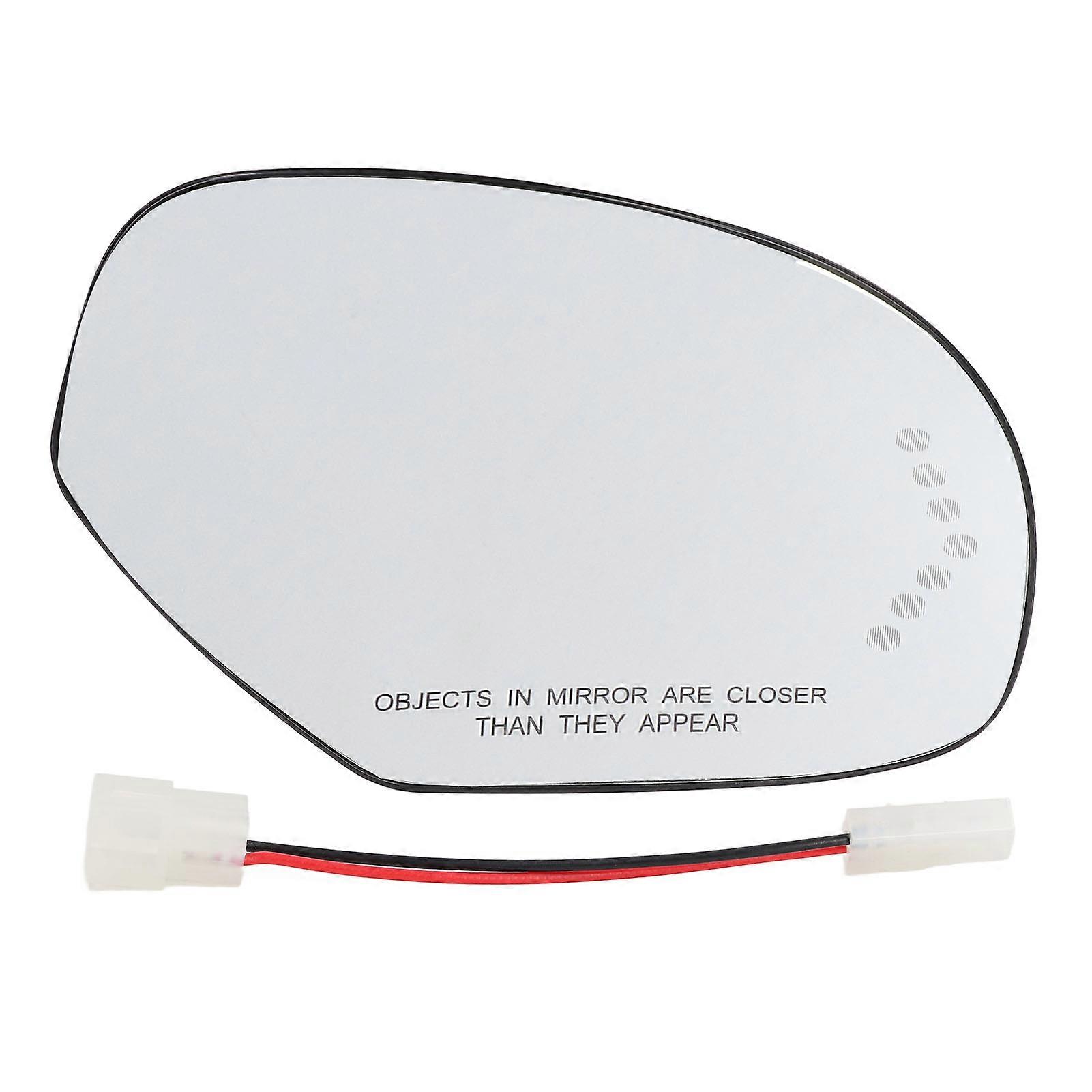 Side View Mirror Glass With Heated Turn Signal Function Replacement for Silverado 1500 2500 3500 HD Right: 15886196 E2U912