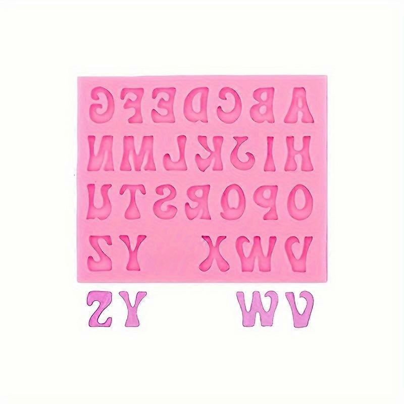 1pc/1 Set, Alphanumeric Fondant Mold, 3D Silicone Molds, Alphabet And Numbers Candy Mold, Chocolate Mold, For DIY Cake Decorating Tool, Baking Tools,