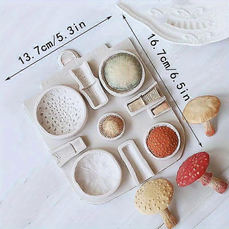 1pc Mori Elf Mushroom Cabin Fondant Dried Pace Clay Sugar Art Tools - Baking Cake Silicone Mold for Creative Cake Decorating