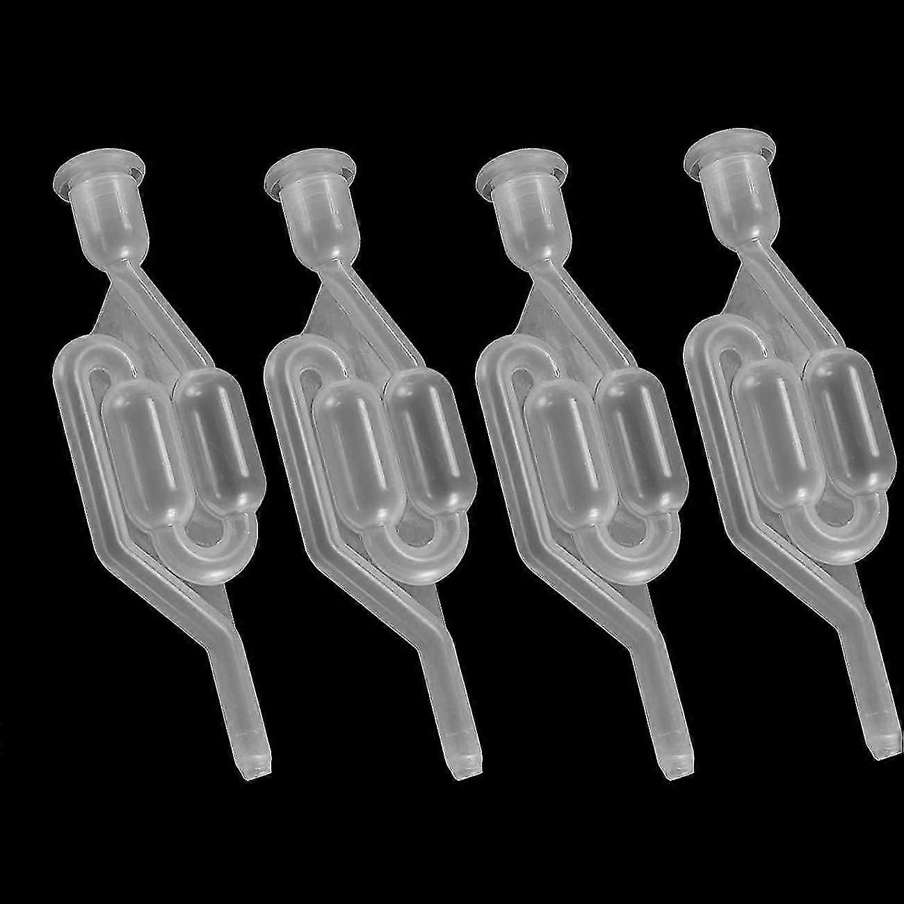 4pcs Plastic Airlock With Stopper, Airlock Fermentation Plug For Wine Making Beer Fermentation-XinHan