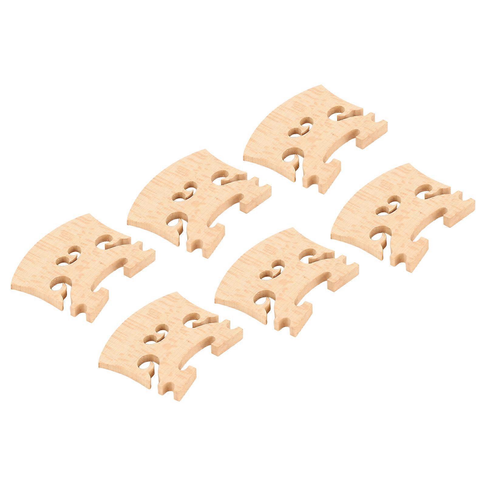 10Pcs Violin Bridge 4/4 Full Size Fiddle Maple Tool Baroque Style Wood Pattern Accessories