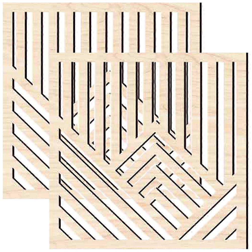 2 قطع الجبال الخشب الجدار الفن الخشب الجدار شنقا الجبل المجوف لوحة خشبية للجدار