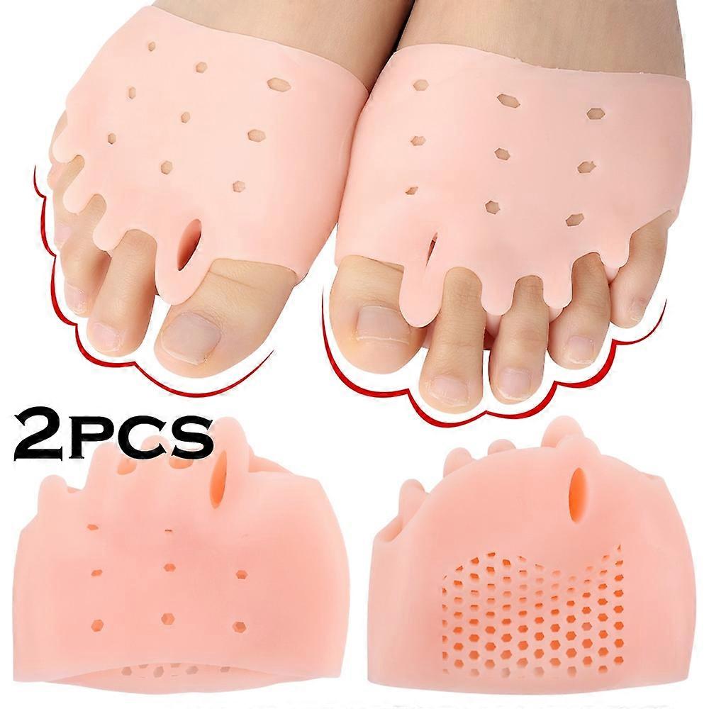 2buc silicon Forefoot Pads Gel inserții Tampoane Toe Separator pernă Pad Pain Relief Inserții degetul deget deget de la picior Valgus corector Gel Pads