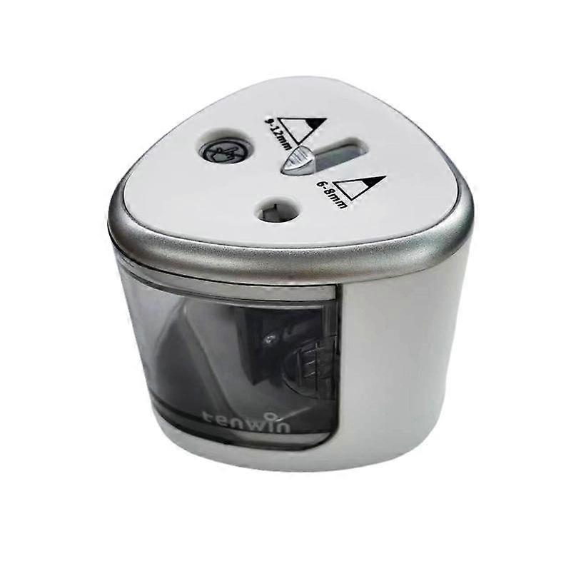 Creative Student Stationery Electric Pencil Sharpener Semi-automatic Two-hole Pencil Sharpener Device