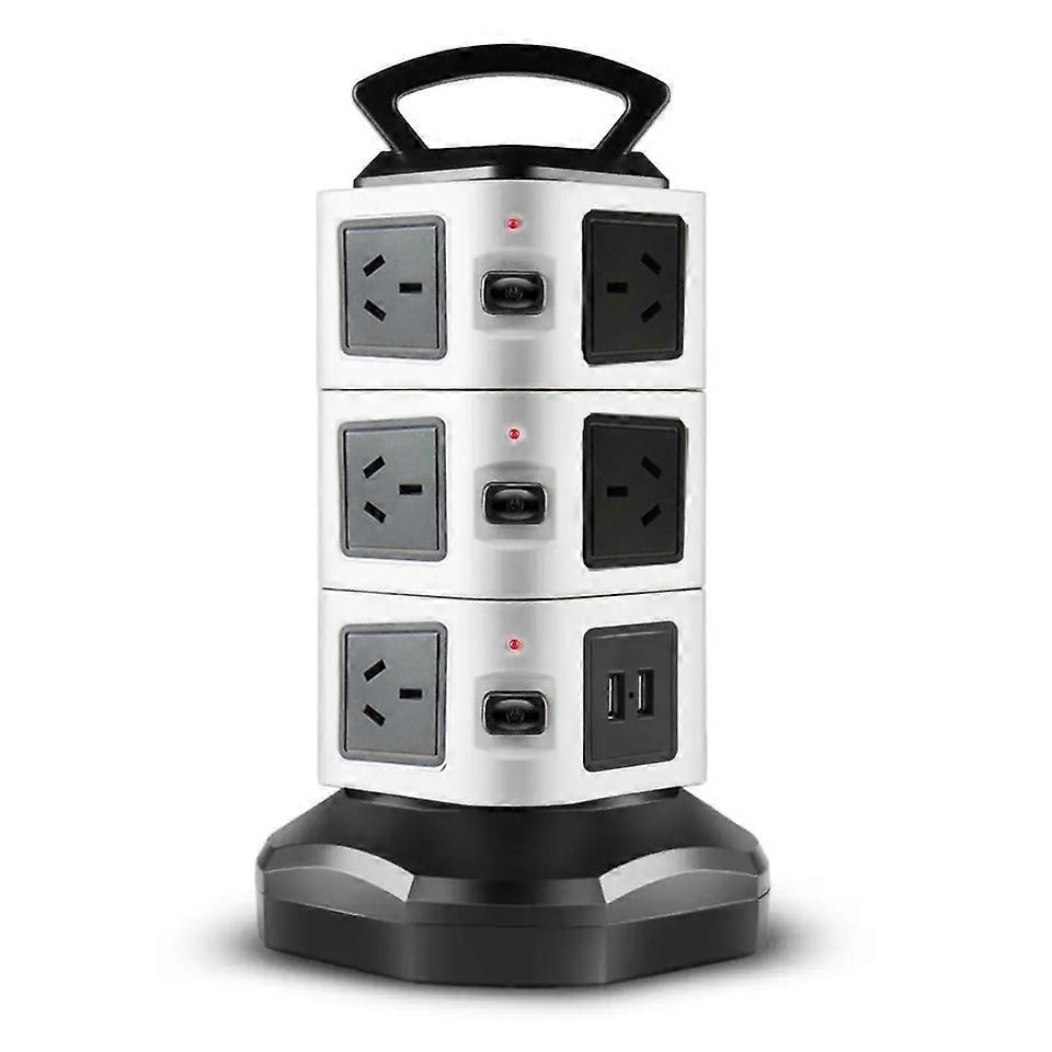 2/3 Layer Vertical Power Strip, Power Strip, Surge Protector, AU AC Power Outlet, with 1.8m USB Extension Cord