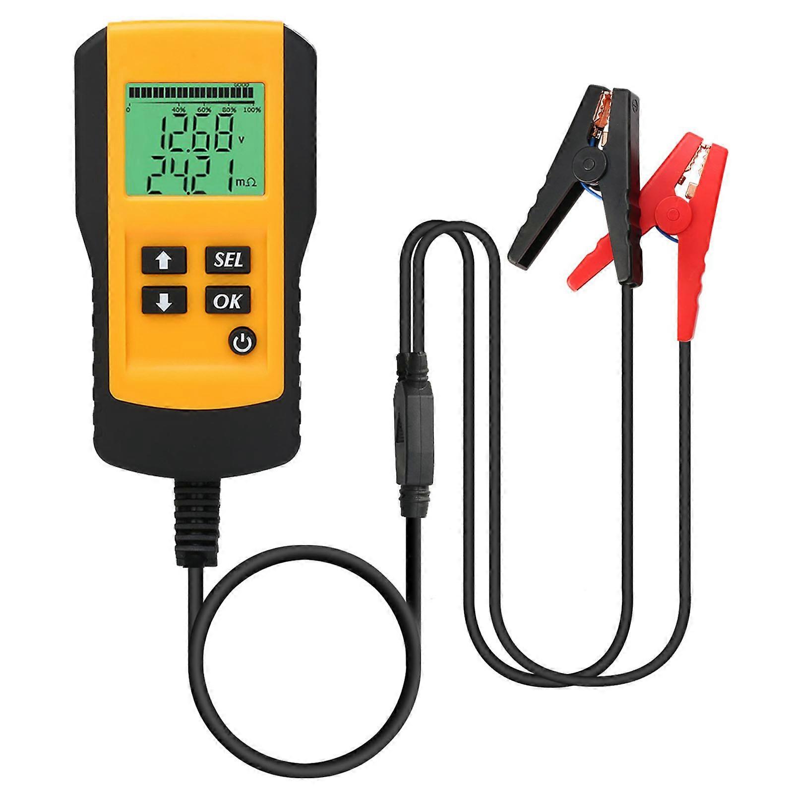 Battery Tester Voltage Internal Resistance AH Capacity Display 12V Car Battery Checker