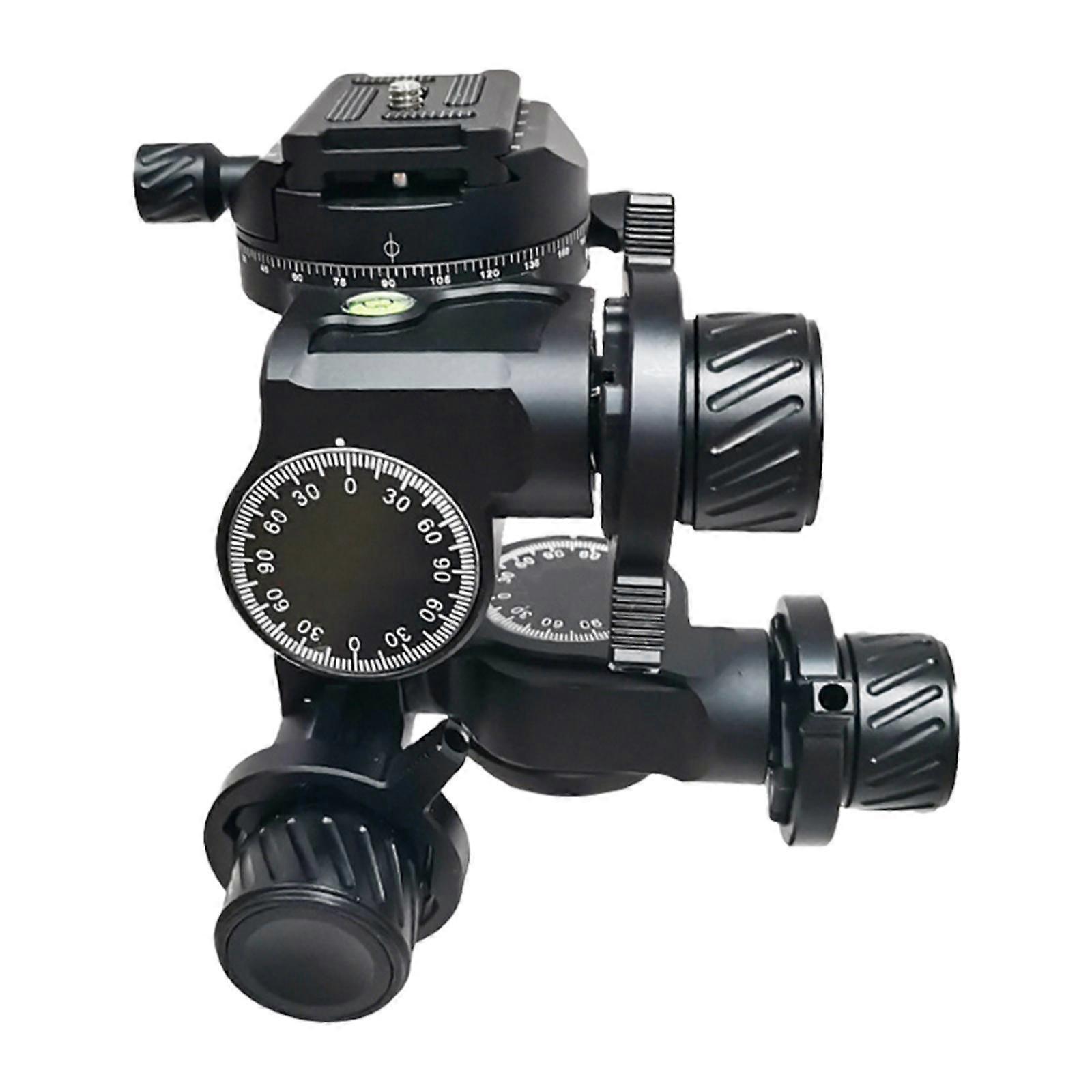 3 Way Geared Tripod Head Easy to Install High Performance Camera Tripod Head