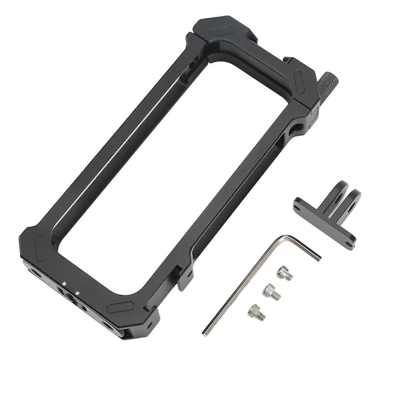 Action Camera Protective Frame Aluminum Alloy Cold Shoe Universal Base For Insta360 One X3 Extended 1/4in Screw Hole