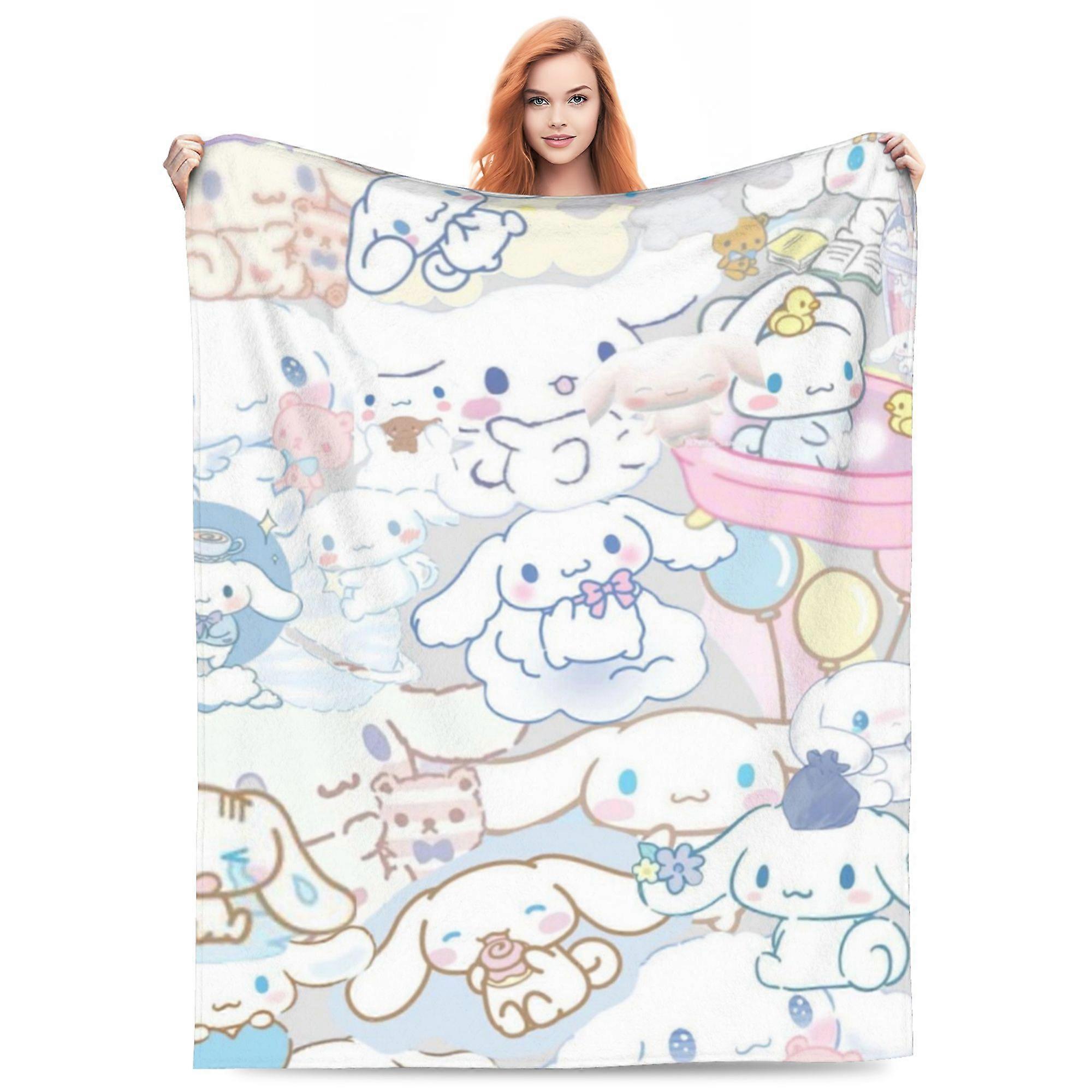 Cinnamoroll (87) Soft Throw Blanket Flannel Blankets Home Furnishing Blanket Sofa Blanket-ML4093