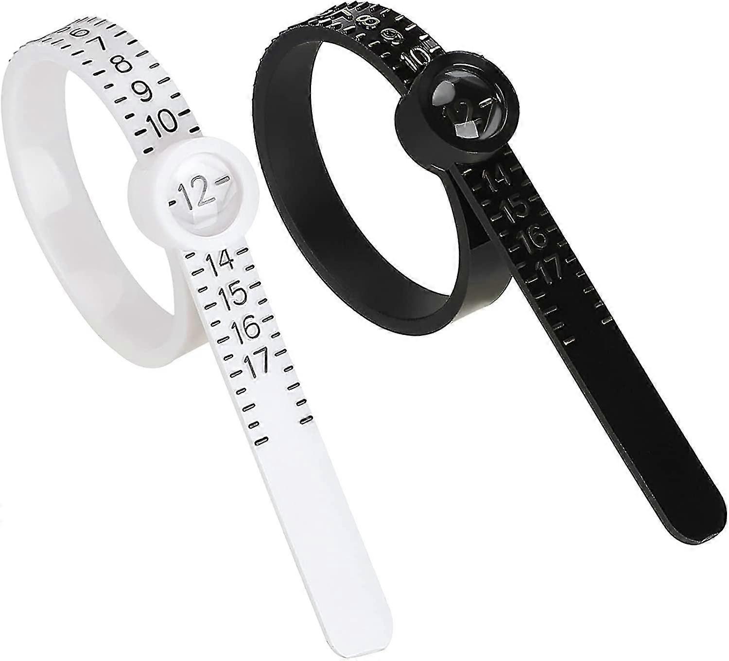 2pcs Ring Sizer Measuring Tool Jewelry Sizing Tool with Magnified Glass,Ring Sizer Measuring Set