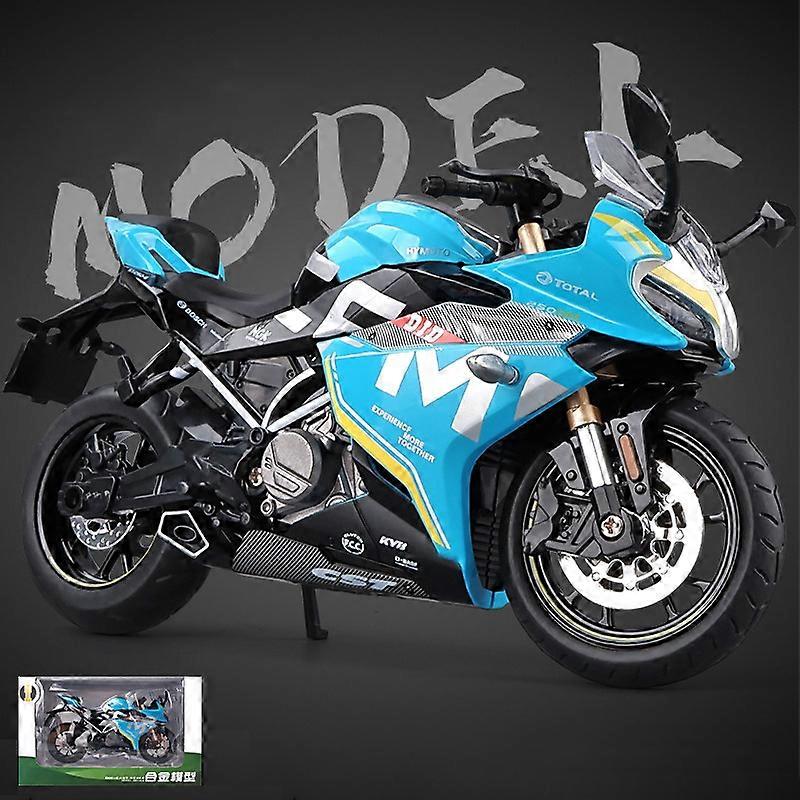 1:12 Spring Breeze CF 250SR Simulation Alloy Motorcycle Model Shock Absorbers Sound and Light Collection Toy Car Kid Gift