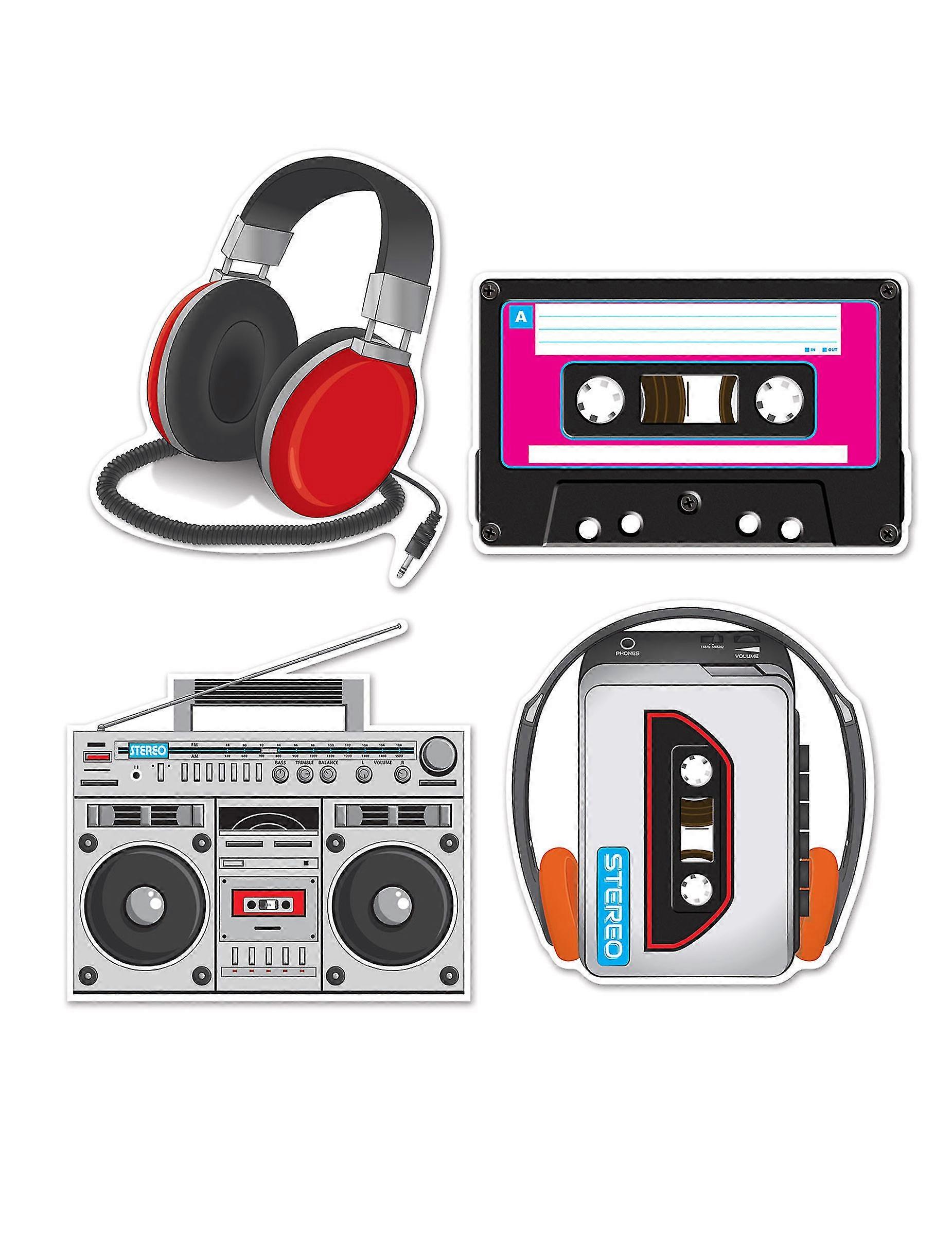 4 ozdoby kartonowe z lat 80-tych