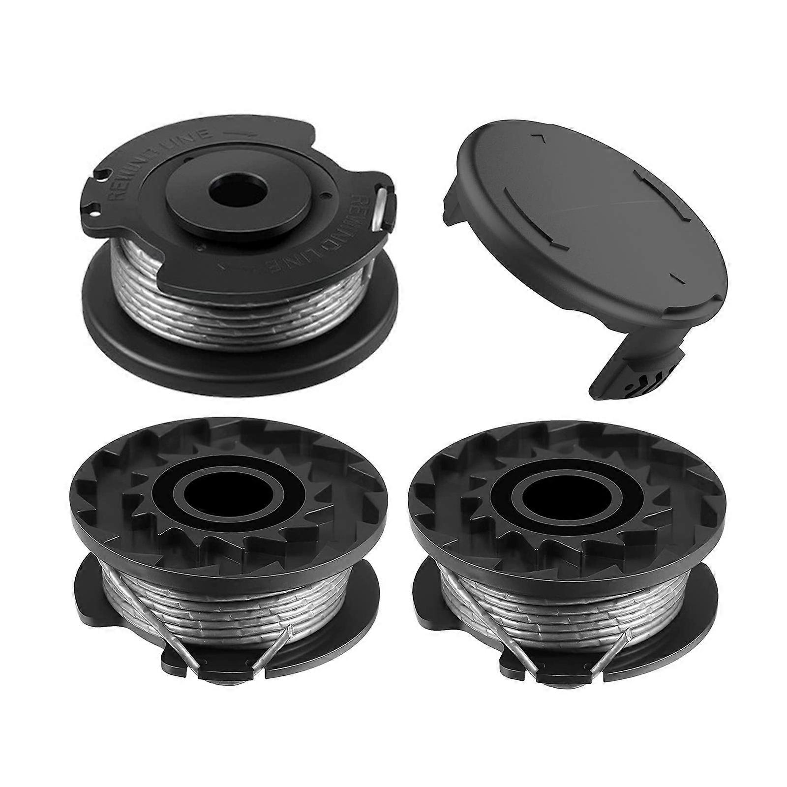 3 Pack String Trimmer F016800569 Spool Line with F016F04557 Spool Cover for Easy Grass Cut ART 23SL