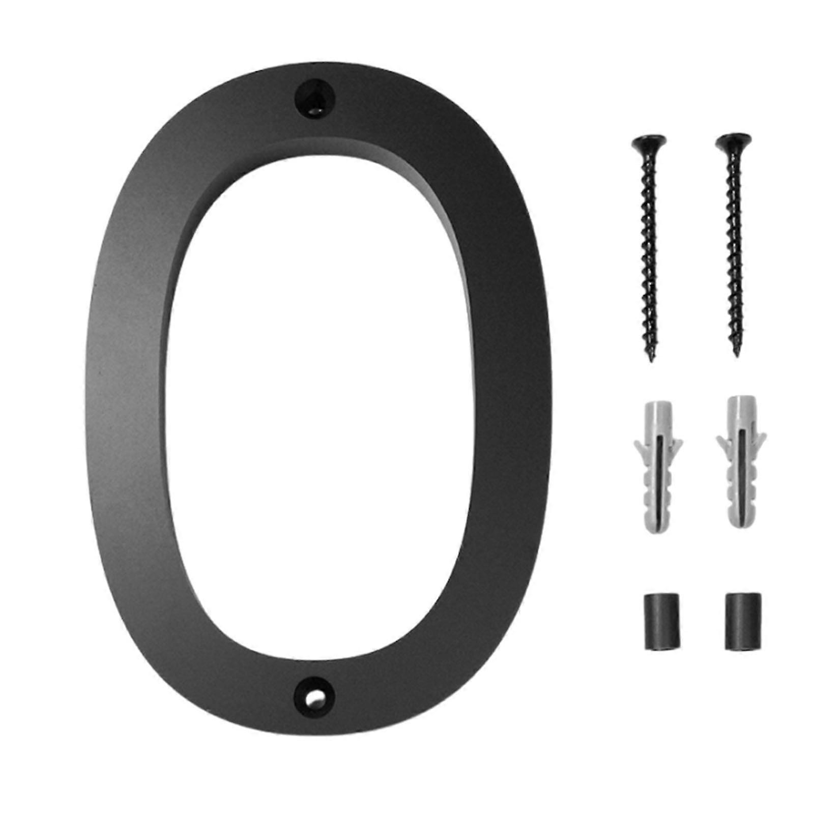 Modern Floating House Number Creatives Digital House Number Acrylic Full Black