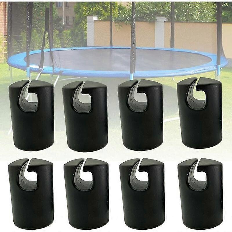Trampoline cap, trampoline end cap, trampoline hook, trampoline spare parts, trampoline accessories, post cap for trampoline net pegs  32 mm, 8 pieces