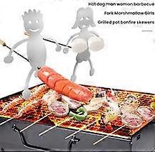 Rustfritt stål grillgaffel