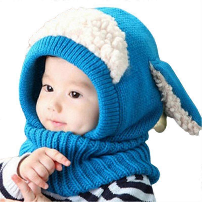Ear Protection Children's Scarf Wool Hat Warm Puppy Shawl Hat