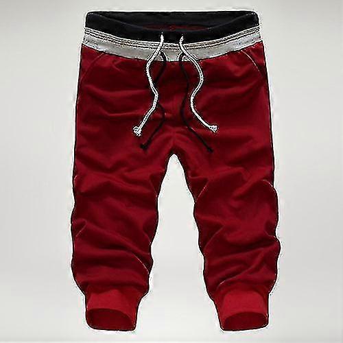 Mens 3/4 Long Length Elasticated Shorts Cargo Shorts Three Quarter Pants Jogger Gym Sweatpants | Fruugo NZ