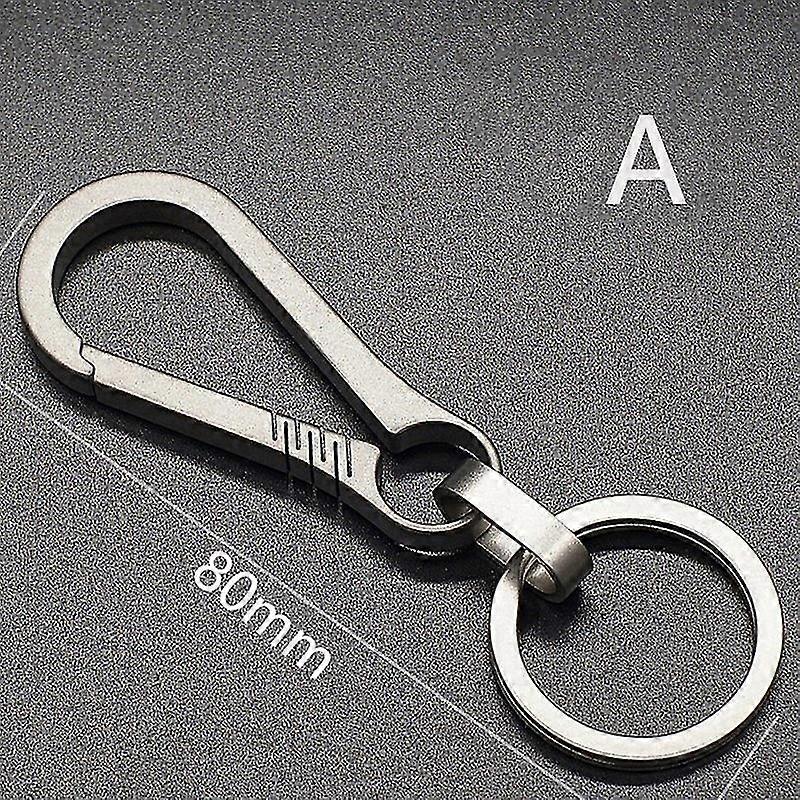Titanium Buckles Outdoor Tool Titanium Alloy Keychain Tiranium Buckle Key Ring