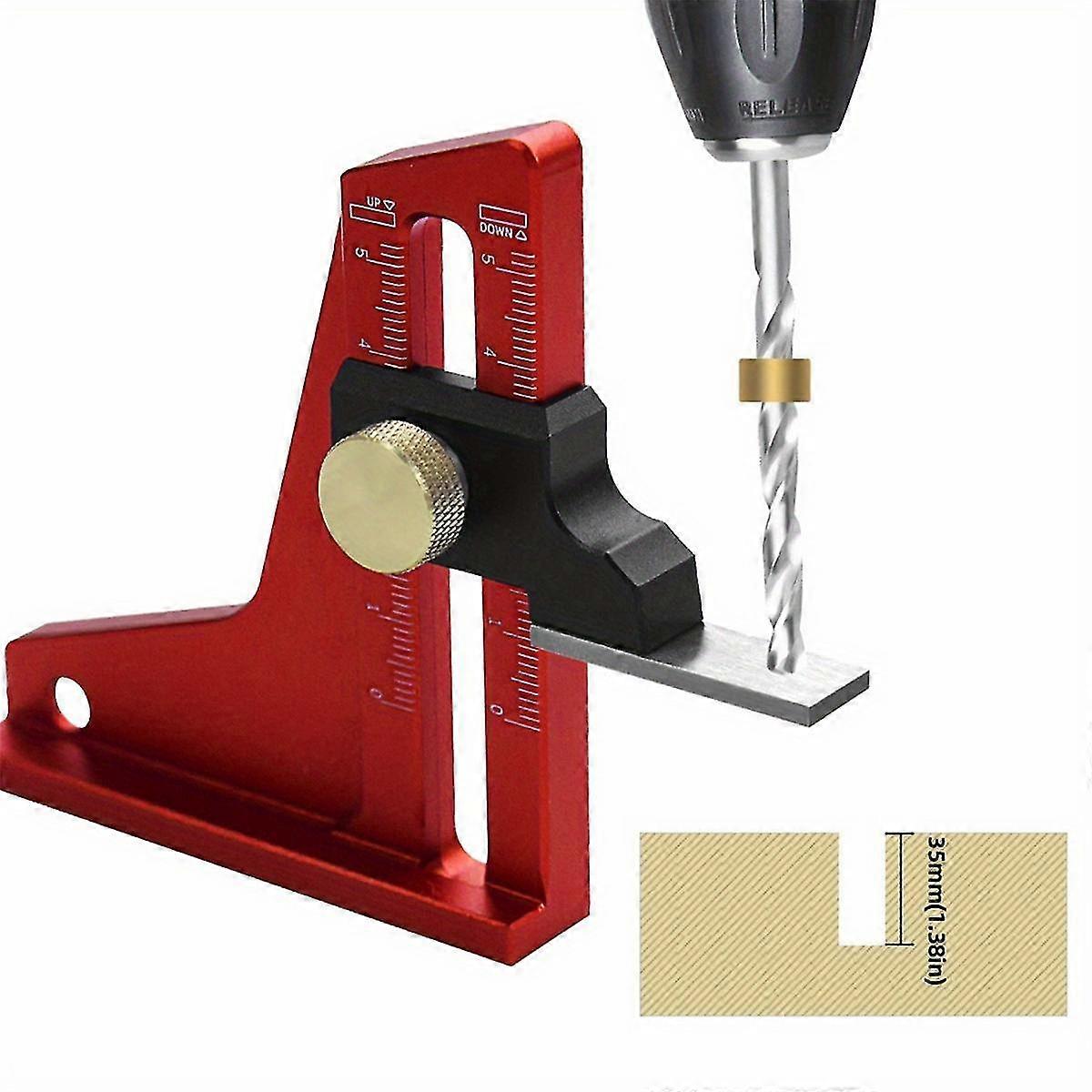 Woodworking Height Gauge – 0-60mm 45° Table Saw Depth Measuring Ruler For Router And Planer Setup