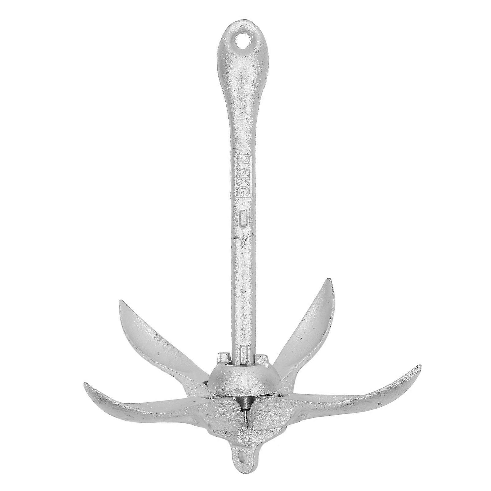 Ancora pieghevole in acciaio al carbonio 5.5LB 4 Grapnels Accessori marini per kayak Gommone