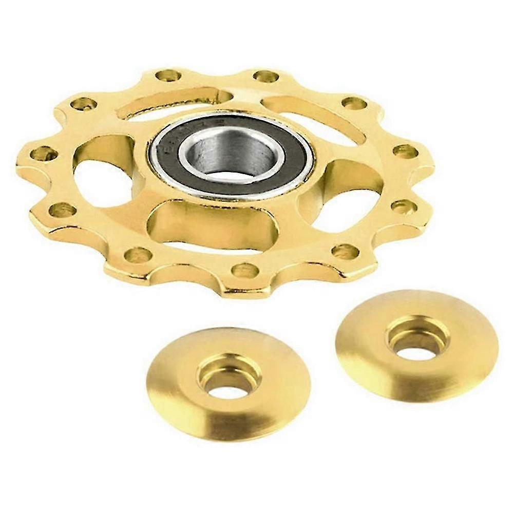 11t mtb bicycle rear derailleur jockey wheels derailleur, gold
