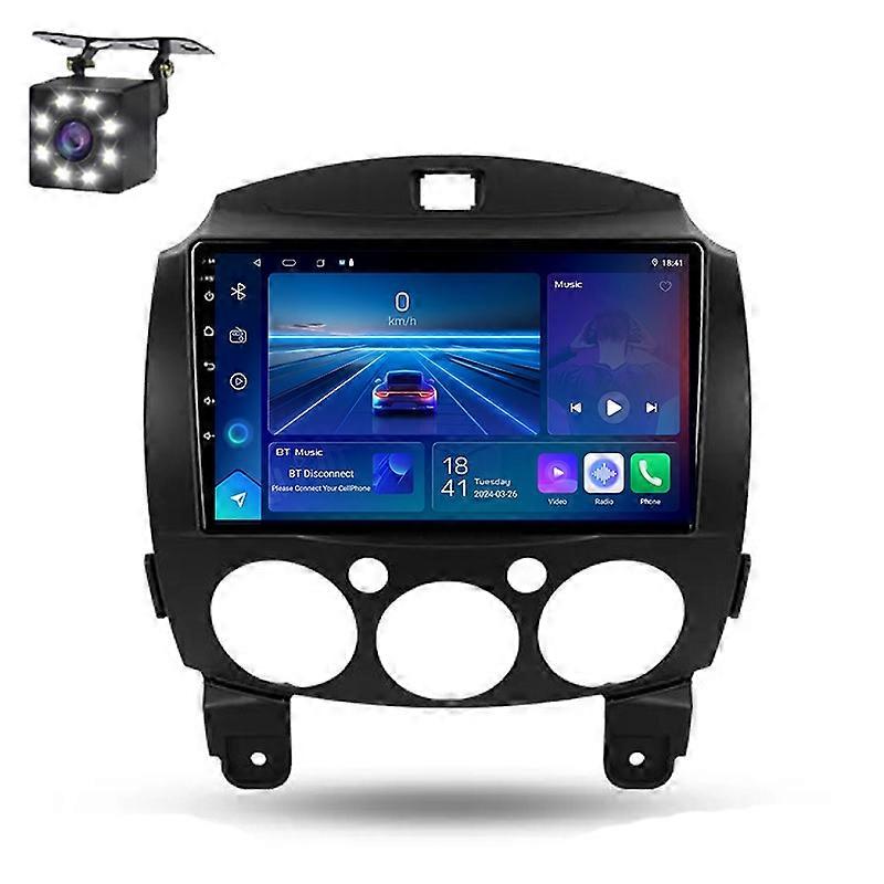 Android 14 Car Radio For Mazda 2 DE 2007 - 2014 Auto Multimedia Player Stereo