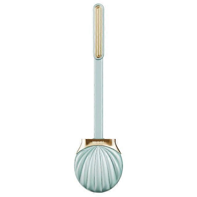 Long Handle Silicone Flat Toilet Brush with Shell Shape Holder Dead Corner Cleaning Punchless Bathroom Accesories Sets Tools