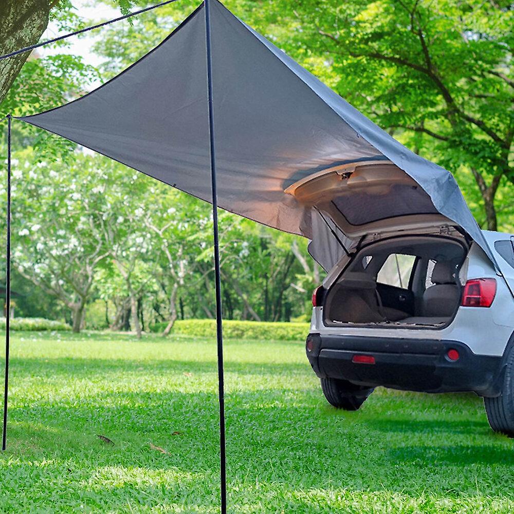 Tente Arrière Voiture 300x200 Cm – Auvent Camping, Pare-soleil, Oxford 210D, Léger, Pliable, Pour SUV, Berline, Voyage