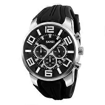 SKMEI 9128 Moda Multifuncional 3D Reloj de pulsera deportivo de esfera grande Reloj de cuarzo impermeable de 30 m