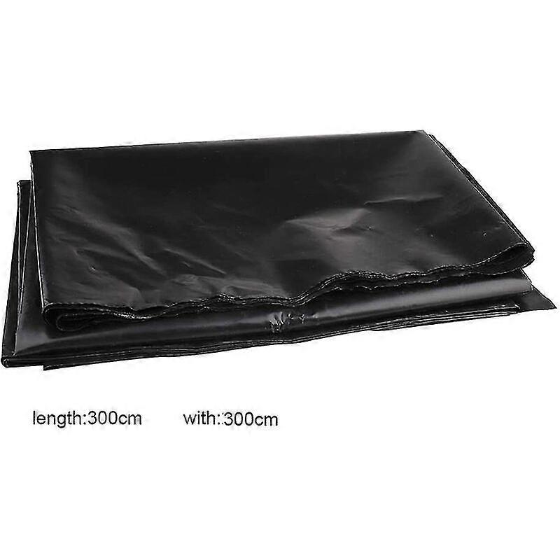 High Density Polyethylene Pond Liner - 3m X 3m - Black - For Fish Ponds, Streams, Fountains And Water Gardens Cisea