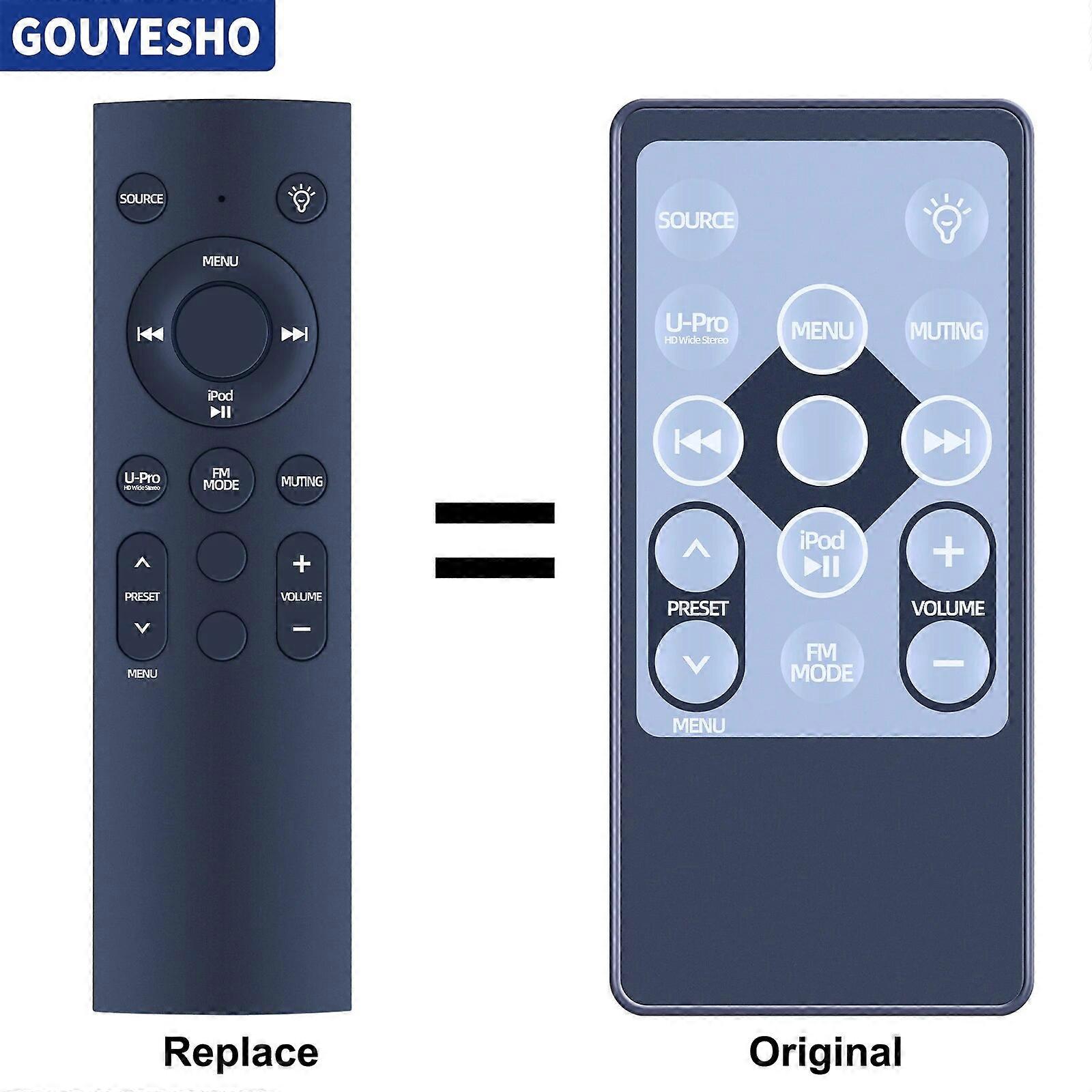 New Remote Control replacement for Insignia BOOMBOX iPod Dock