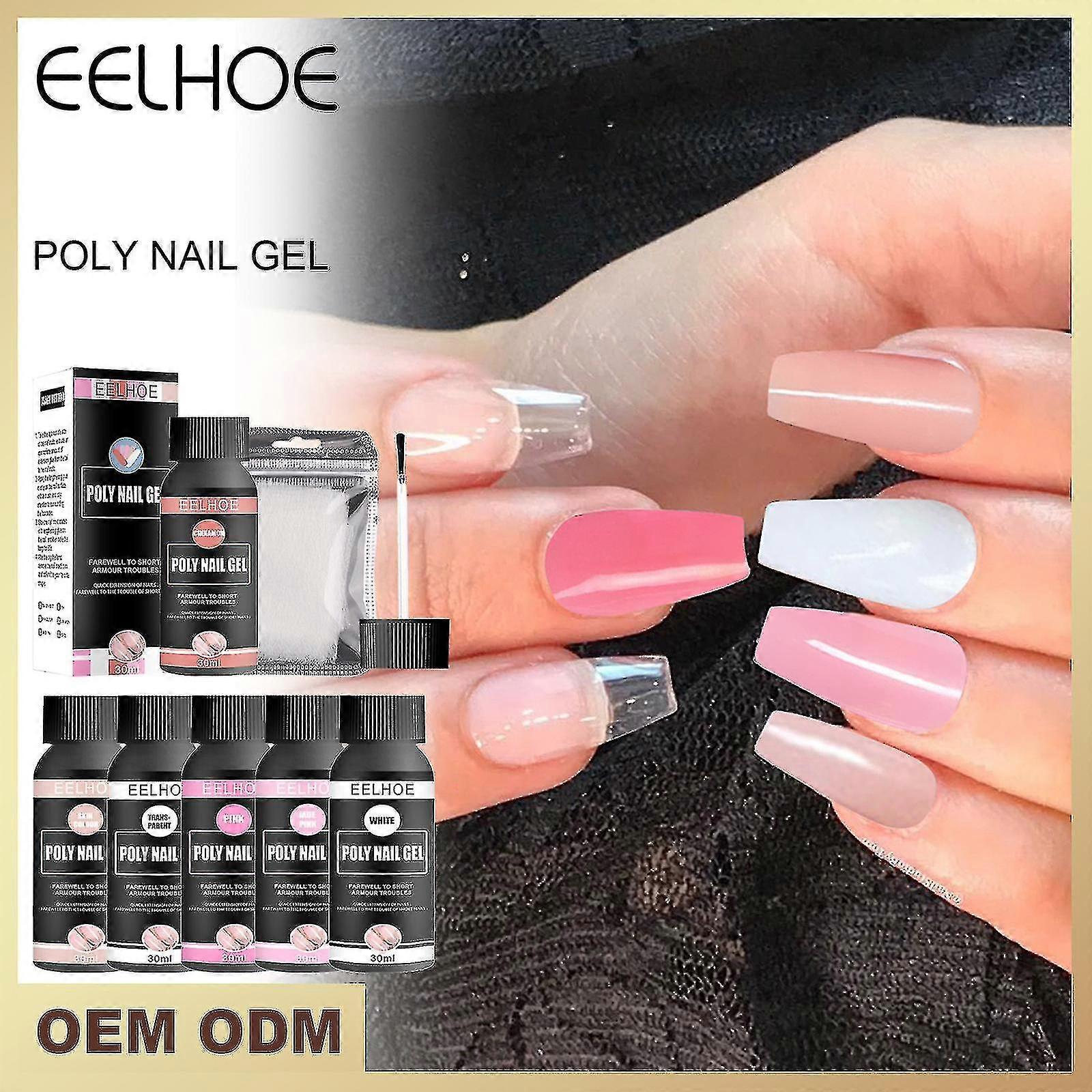 Nail Extensions Quick Crystal Extensions Without Paper Trays Repair Phototherapy Glue Reinforcement Glue Nail Fibre Extensions Cinnamon Set