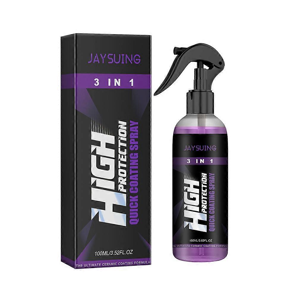 100ML 3 ב 1 הגנה גבוהה מעיל רכב מהיר ציפוי קרמי ספריי הידרופובי
