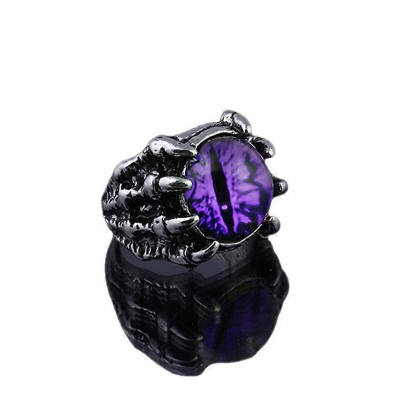 Devil's Eye Ring Opening Adjustable Skull Claw Ring