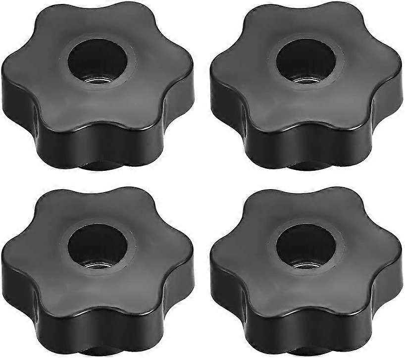 Clamping Handle Screw Knobs Handle M12 Threaded Star-Shape 4pcs