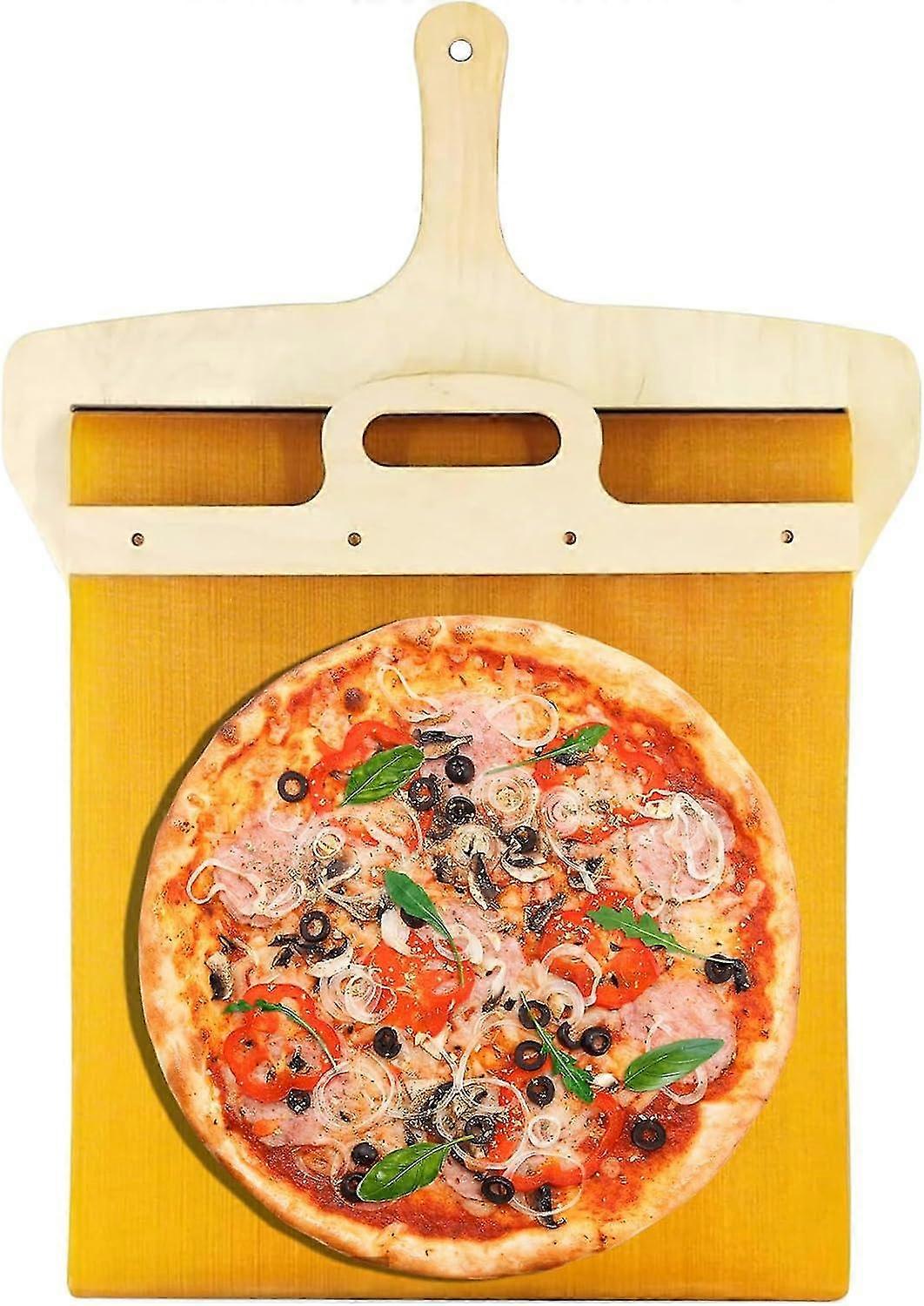 1PC Pizza Shovel Sliding Pizza Peel Non-Stick Sliding Pizza Peel Pizza Paddle with Handle Pizza Peel Goft for family