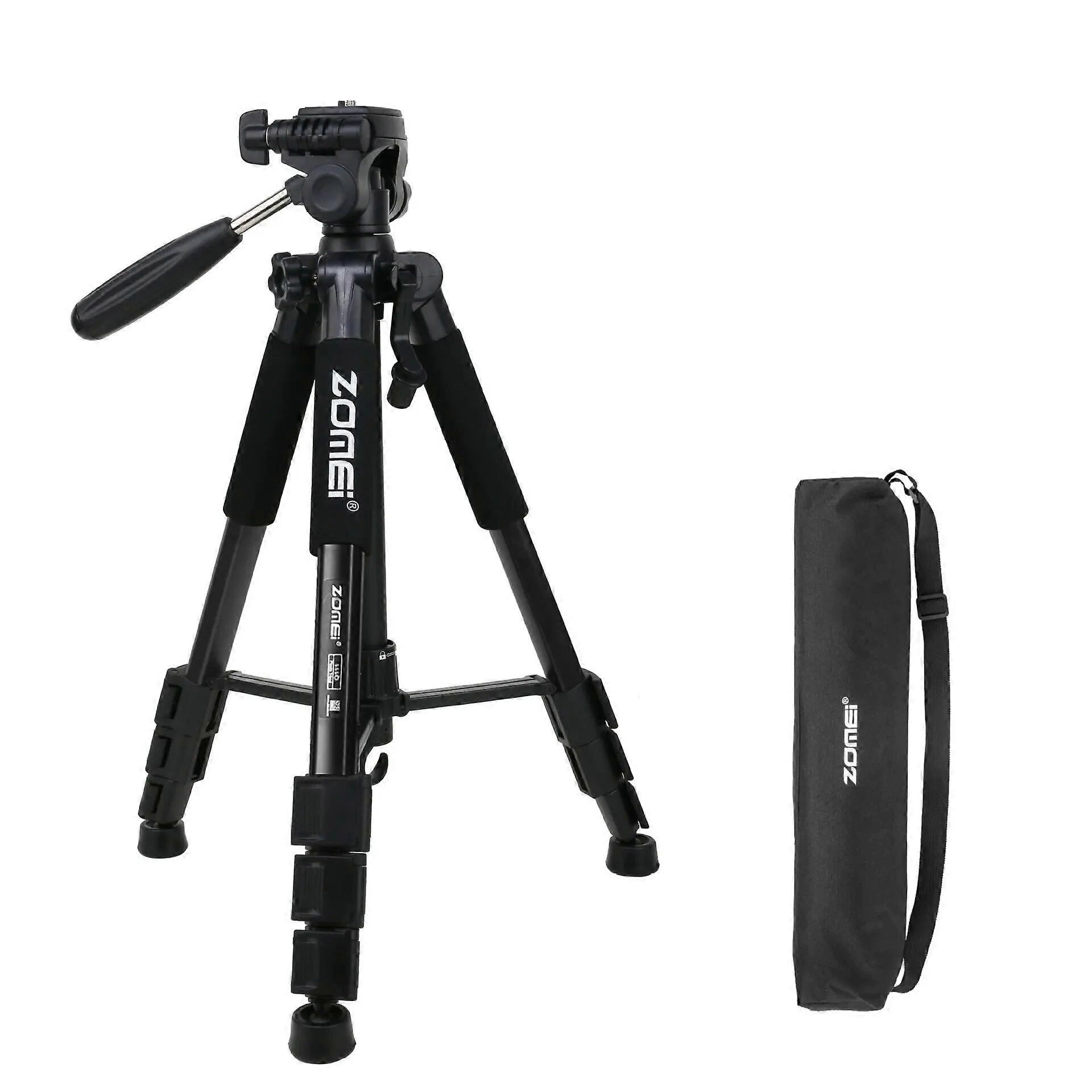 ZOMEI Q111 Aluminum Alloy Tripod 4/1 Interface Stable Professional Tripod for Telescope/Monocular/Binocular