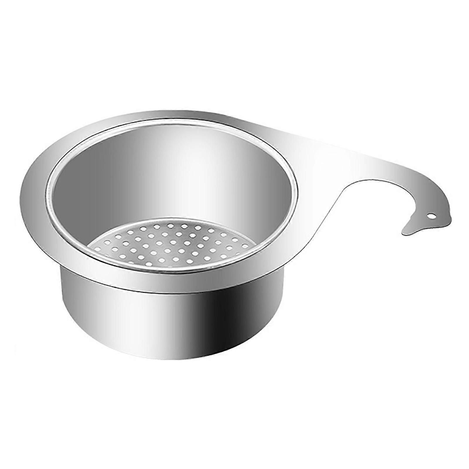 Kitchen Sink Drain Basket Swan Drain Rack Rustproof Corrosion Resistant Polished Surface Sink Filter Swan Drain Basket