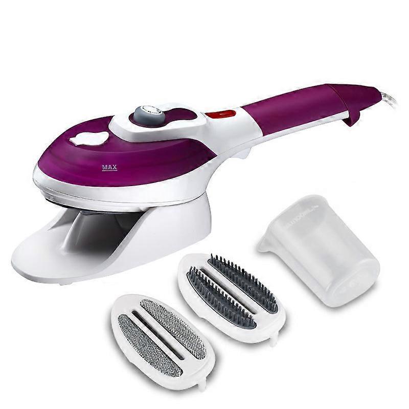 MIMIGO Handheld Steamer for Clothes, Hanging/Flat Garment Steamer and Portable Steam Iron with 2 Removable Brushes, Powerful Wrinkle Remover Dry and F