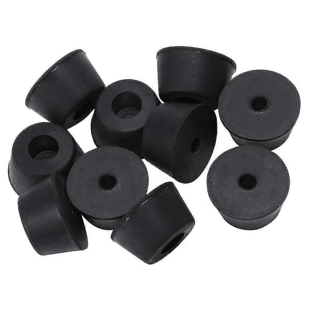 10 Pcs 21 X 12 Mm Conical Recessed Foot Feet Rubber Buffer Material: Rubber