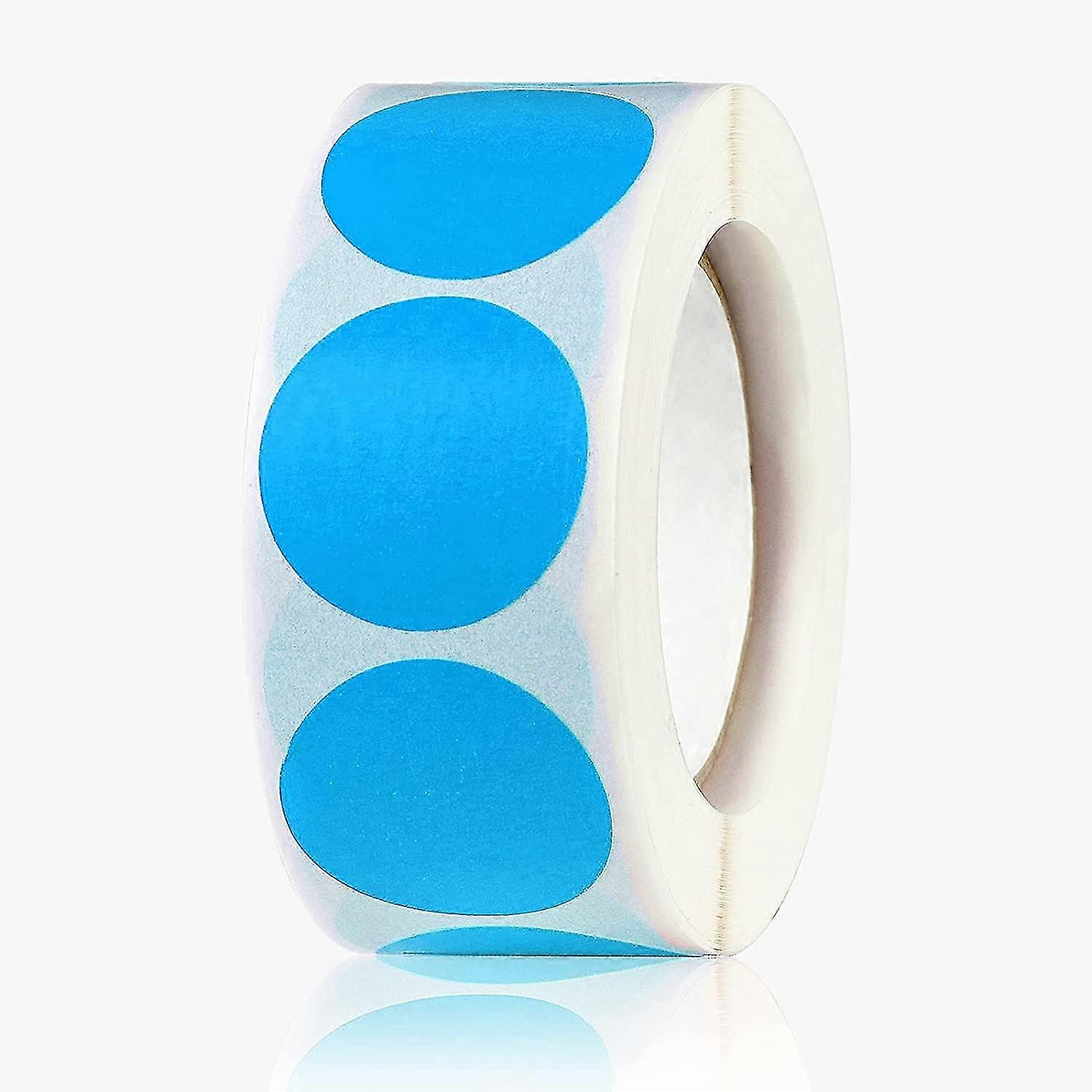 1'' Round Color Coding Circle Dot Labels, 500 Count Each, Includes Bright Yellow Red Blue