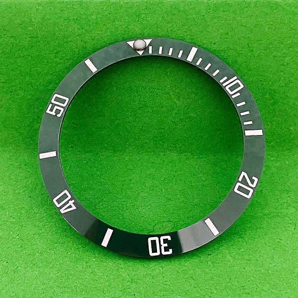Universal 38mm Ceramic Bezel Fit 40mm Watch Case Rlx Series Watch Parts Sub Green Bezel Insert Luminous Pop