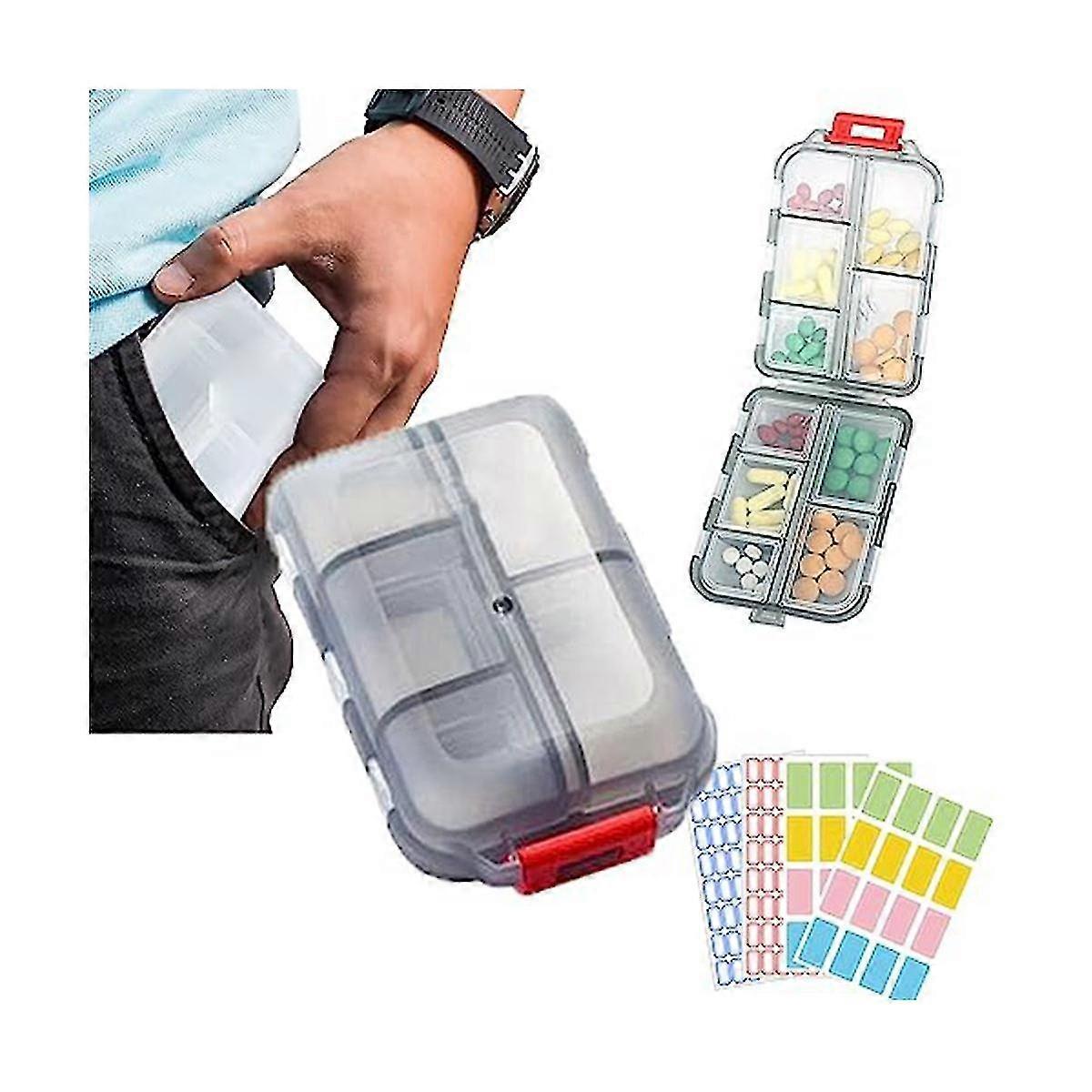 Med Wallet Pills With Labels, Medwallet , Med Wallet Pill Case, Portable Daily Pill Case,medicine Wallet B Y