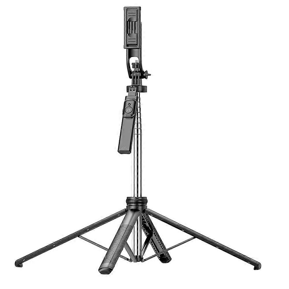 C191810mm8-sectionExtendablePanoramic4-LegTripodStandFoldingSelfieStickforStreamingand