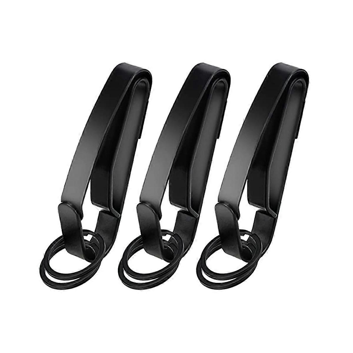 Duty Belt Keychain, Belt Quick Release Key Clip, Stainless Steel Tactical Invisible Keyring with 6