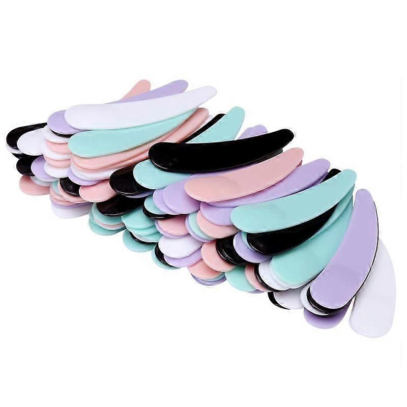 100Pcs Disposable Mini Cosmetic Spatula Multi Colored for Mixing