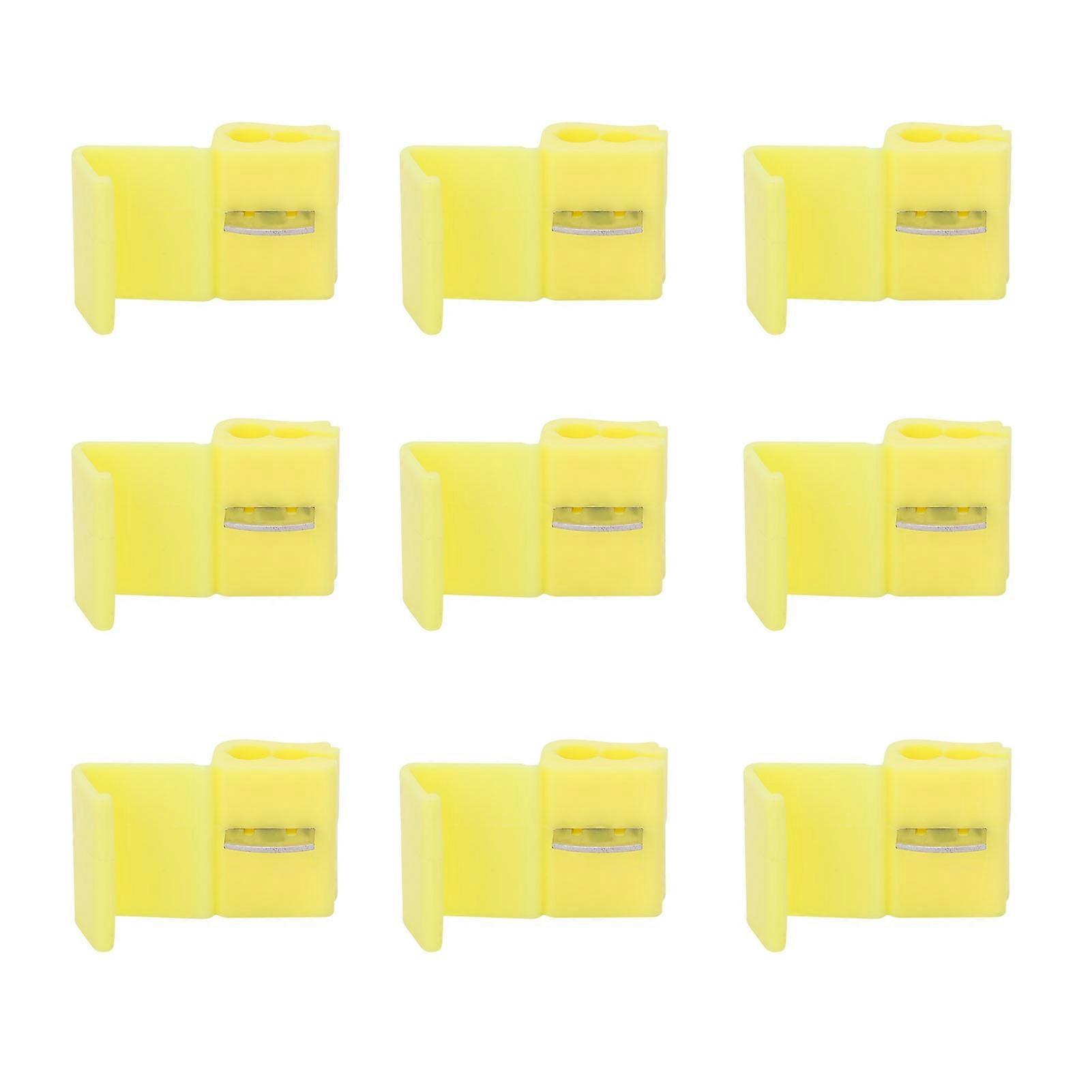 Lock Wire Connectors Quick Splice Terminal Blocks - 210Pcs Electrical Cable Snap Crimp Yellow