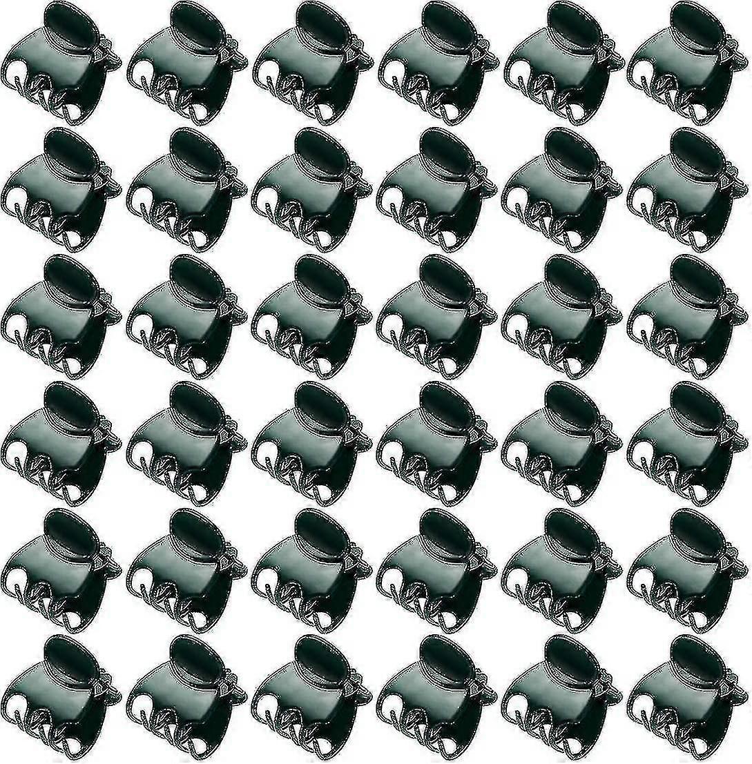 100 Stück Orchideen Clips Pflanzenclips Dunkelgrün